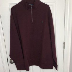 Burgundy Quarter Zip Sweater